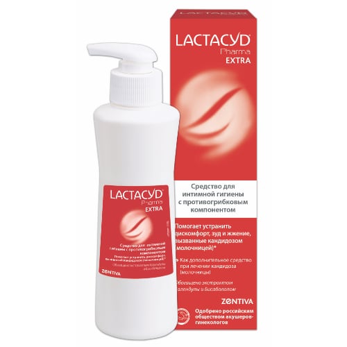 LACTACYD PHARMA EXTRA* средство для интимной гигиены при молочнице, 250 мл